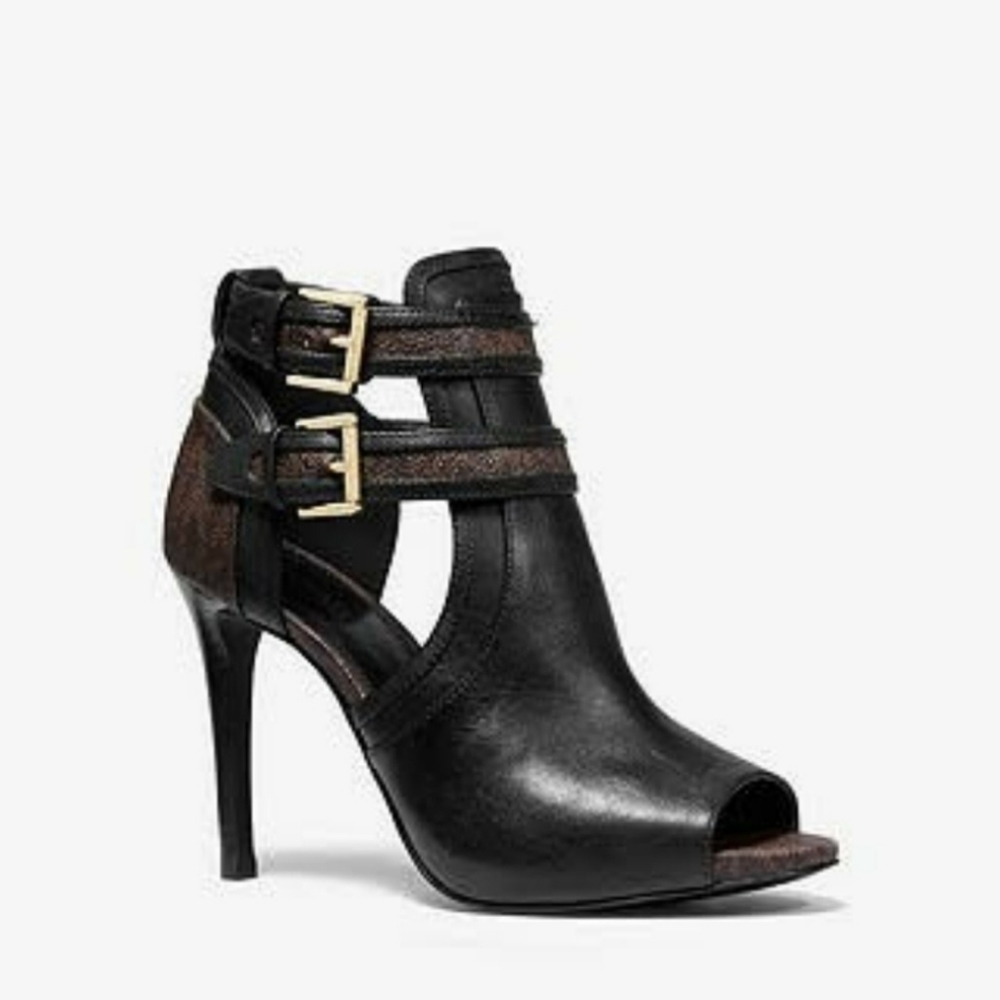 Michael kors blaze open toe booties